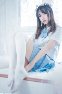 喵糖 VOL.019 蓝白梦幻美女[46P/915M]